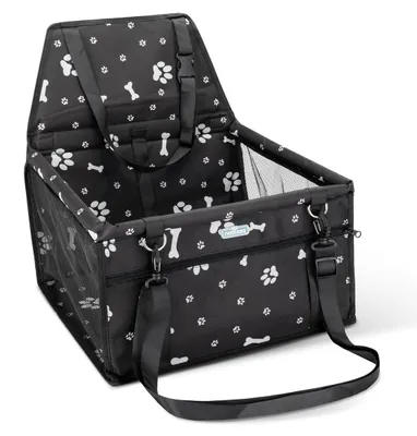 Produktbild von Hundeautositz Hundeerhöhung Autositz für Hunde - Wasserdicht und faltbar - 40 x 34 x 25 cm - Schwarz - Für kleine Hunde und Katzen bis 6 kg