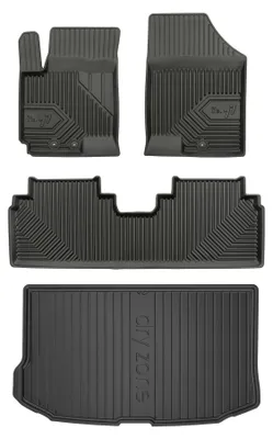 Obrázek produktu pro Autokoberce 3D TPE + vana kufru DryZone pro: Kia Venga 2009-2019 minivan 4 ks