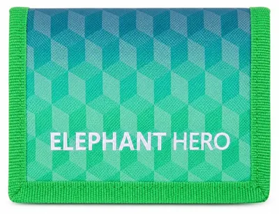 Produktbild von Schülerbörse Geldbörse Jungen Mädchen Kindergeldbörse Elephant Hero Signature Börse Klettbörse Blau Ausweishülle Grün Wallet - Cube Green 12812