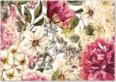 Produktbild von Tulup® Glas-Bild - 100 x 70 - Wandbild aus Glas - Wandkunst - Wandbild hinter gehärtetem Sicherheitsglas - Blumen & Pflanzen - Blumenmuster - Rosa