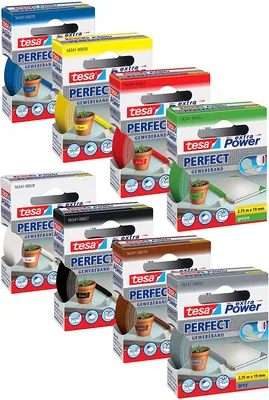 Produktbild von tesa Gewebeband, extra Power Perfect, 2,75 m x 19 mm (1x Komplett-Set)