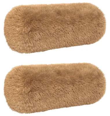 Immagine prodotto di vidaXL Cuscini con imbottitura HEERLEN, 2 pezzi, color taupe, in pile di poliestere