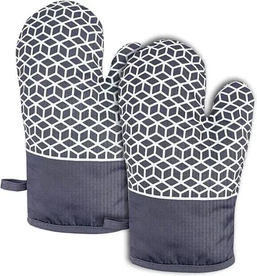 Produktbild von Famanu Ofenhandschuhe hitzebeständig bis 300 °C - Silikon, Anti-Rutsch-Design
