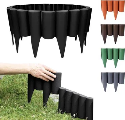 Produktbild von Holzrand für Rasen - 2,5 m - Schwarz