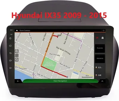 Produktbild von 10 Zoll Android 13 Autoradio GPS Navi Wifi MP5 USB für Hyundai ix35 2009-2015 Drahtlos Carplay