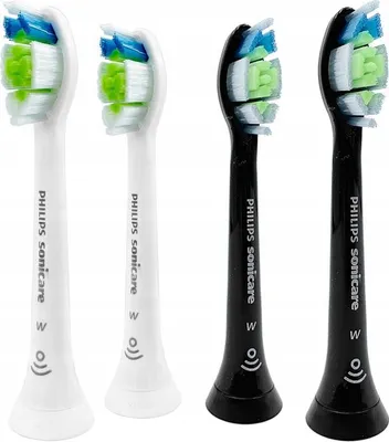 Immagine prodotto di Philips Diamond Clean punta nera HX6062/13 + bianca HX6062/26, 4 pezzi