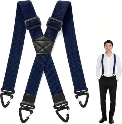 Produktbild von Bretels für Herren, 3,8 cm breit - X-Form - verstellbar - ideal für Hochzeiten