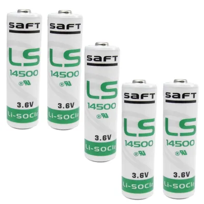 Produktbild von 5x SAFT  Lithium Batterie LS 14500 AA 14505 3.6 V  für Alarmanlage