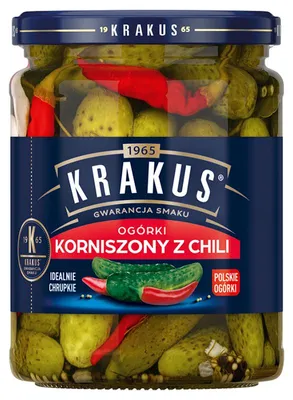 Image de Krakus Ogórki korniszony z chili 500 g