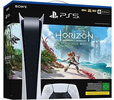 Produktbild von Sony Playstation 5 Digital Edition inkl. Horizon Forbidden West (Digital Bundle) - PS5 Digital