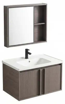 Obrázek produktu pro Sada Koupelnového Nábytku S Umyvadlem Rea Gama T25023 Kjm 60Cm Hnědý