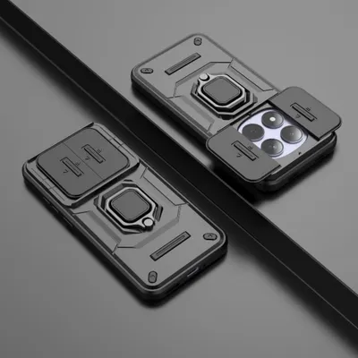 Produktbild von Camshield Hülle für Xiaomi Redmi Note 15 Pro 5G Sliding Kamera TPU Ring Schwarz