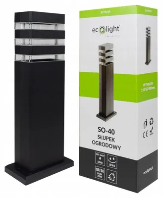 Obrázok produktu pre Záhradný stĺpik SO-40 1xGU10 IP44 ČIERNY