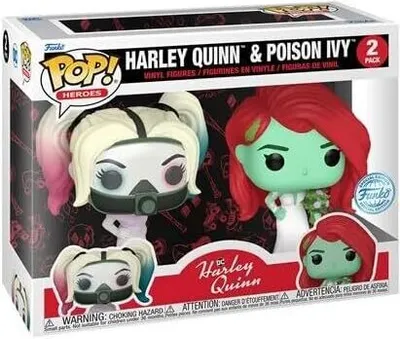 Produktbild von X-Comics Exclusive Harley Quinn Funko POP! Sammelfigurenset 2er Pack - Harley & Poison Wedding
