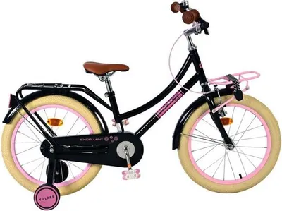 Produktbild von Volare Excellent Kinderfahrrad - Mädchen - 18 Zoll - Schwarz