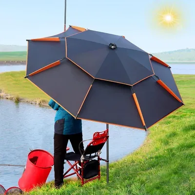 Produktbild von Sonnenschirm Strand Outdoor 200 cm mit Windauslass