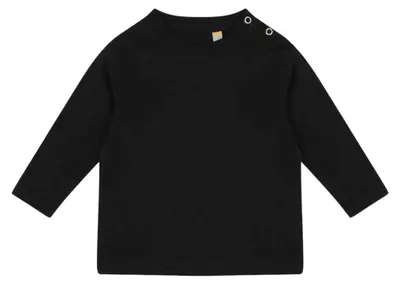 Image de Larkwood - T-shirt pour bébé, manches longues LT4465 (80) (noir)