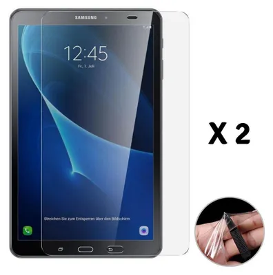 Produktbild von Displayschutzfolie für Samsung Galaxy TAB A6 10.1 2016 [2 Stück] Flexible Transparent Plastik Screen Protector Film Phonillico®
