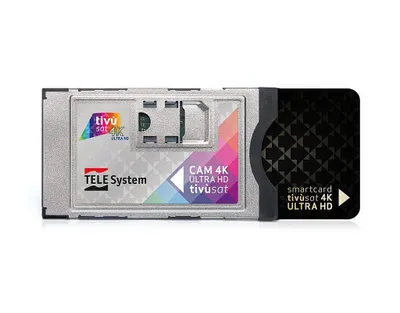 Obrázok produktu pre Smardtv dekódovací modul TiVusat Telesystem SmarCam 4K ULTRA HD CI vrátane čiernej čipovej karty
