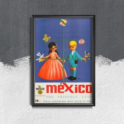 Produktbild von Poster - Canvas - Leinwand - 42 cm x 59,4 cm - Mexiko Erdfreundlichen