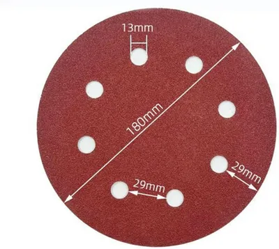 Produktbild von 40 Stück Schleifscheiben 180 mm mit 8 Löchern für Trockenbauschleifer Körnung 40