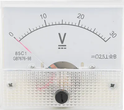 Obrázek produktu pro Ukazatel stejnosměrného voltmetru Panelový voltmetr Měřicí přístroj napětí 85C1 DC 0  30V