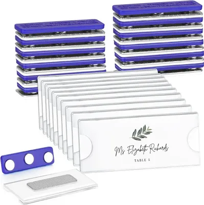 Produktbild von Personalisierte magnetische Namensschilder - 10 Stück - für Jacken und Uniformen