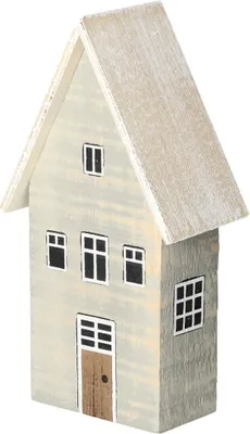 Zdjęcie produktu dla Dekoracja Snow House 19cm white grey