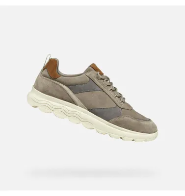 Produktbild von Geox Herren Sneaker in Grau, Größe 44, mit atmungsaktiver Respira™-Technologie
