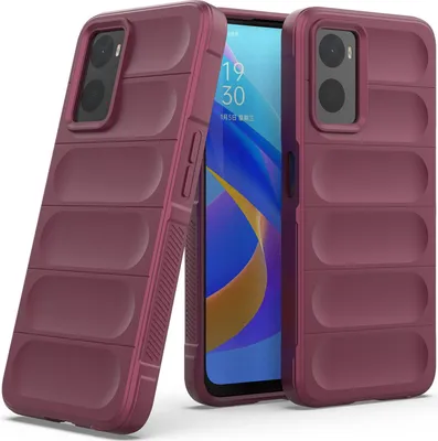 Produktbild von OPPO A36 Hülle, Weich TPU Silikon Stossfest Anti-rutsch Schutzhülle für OPPO A36 4G/A76 4G/Realme 9i bordeaux