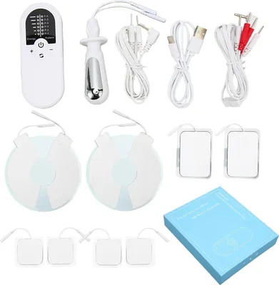 Image de Appareil d'entraînement des muscles du plancher pelvien, 8 patchs d'électrodes, renforcement musculaire efficace, blanc