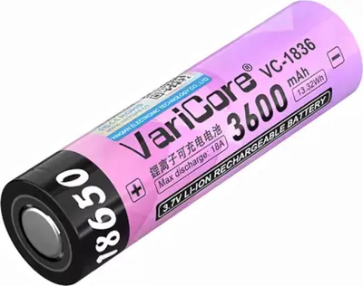 Immagine prodotto di VariCore VC-1836 18650 Batteria agli ioni di litio 3600mAh 3,7V