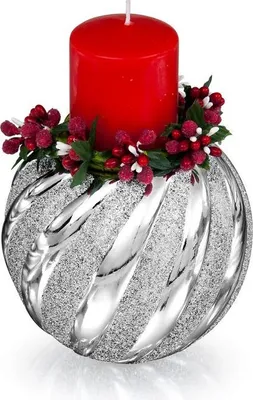 Image de Chandelier avec bougie rouge | Taille : Fi 12 H15 cm | Numéro d'article : BC5571/15