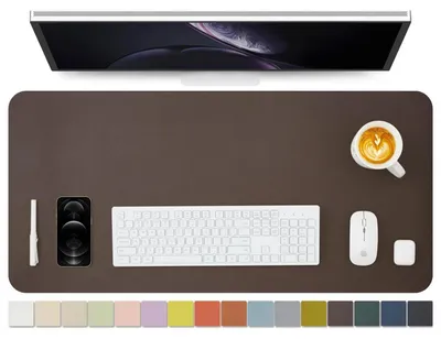 Obrázek produktu pro Podložka pod psací stůl, protiskluzová, rozměry 90x43 cm, barva Imitace kůže