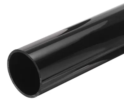 PVC-Starrrohr rund, 45,2 mm ID, 50 mm AD, 500 mm, schwarz
