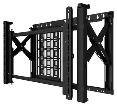 Imagen del producto de Kit de montaje B-TECH (para pared) - para pantalla plana - extensible, con espacio de almacenamiento en la pared - con sistema de bloqueo - color  - tamaño de pantalla: hasta 190,5 cm (hasta 75")