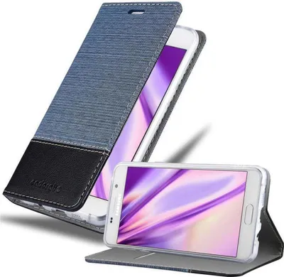 Obrázok produktu pre Cadorabo puzdro pre Samsung Galaxy A7 2016 ochranné puzdro v modrej farbe obal na mobilný telefón puzdro typu kniha kryt