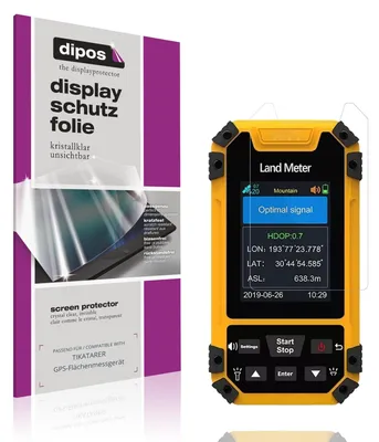 Image de 4x Film de protection d'écran pour TIKATARER GPS-Flächenmessgerät protecteur clair dipos