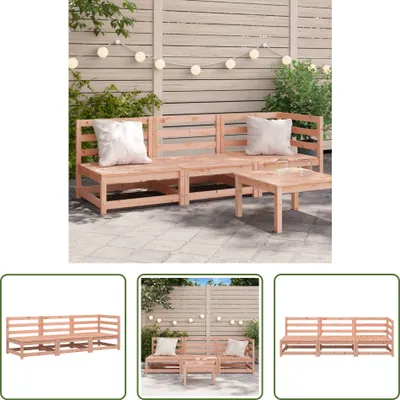 Produktbild von The Living Store Gartensofa 3-Sitzer Massivholz Douglasie