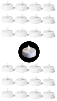 Obrázok produktu pre 24 sviečok s časovačom – teplé biele LED sviečky s efektom plameňa, 3D, priemer 5,8 cm, napájanie: batéria CR2032 – veľké LED sviečky, LED sviečky s funkciou časovača – výhodná sada