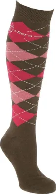 Produktbild von Covalliero Brescia Reitstrümpfe, Gr.37-39, Farbe wood/dark-rose, aus Baumwolle