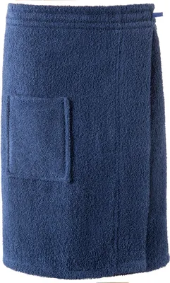 Produktbild von Funlike Kilt kurz S/M dunkelblau Baumwolle Frottee 400g/m² 60x152