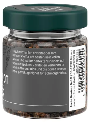 Produktbild von Kampot Pfeffer rot ganz