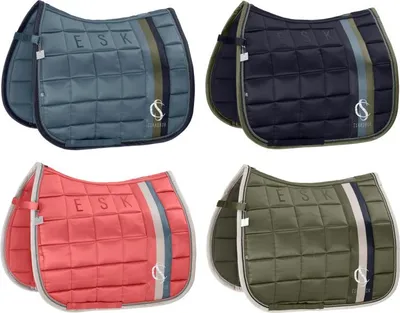 Produktbild von Eskadron Classic Sports Schabracke " BIG SQUARE MATTGLOSS " Form - Dressur Farbe - steelblue