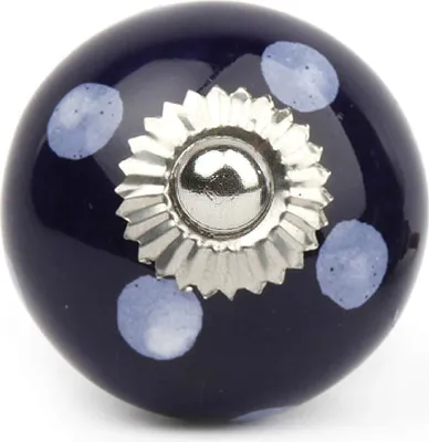 Produktbild von Knauf Punkte blau/weiß