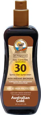 Obrázek produktu pro Australian Gold SPF30 gel ve spreji s bronzerem 237ml