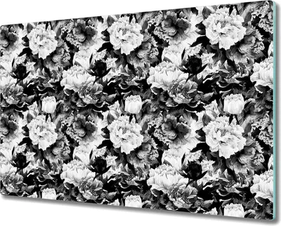 Produktbild von Glas Schneidebrett Herdabdeckplatten Schneideplatten - 80x52 cm - Rose Vintage