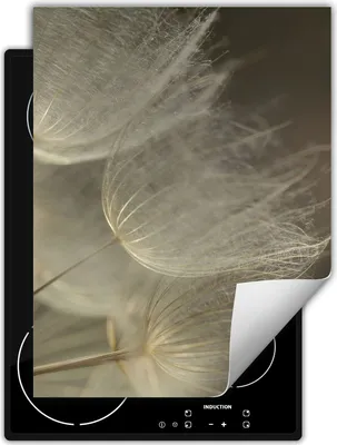 Produktbild von DarHaus Herdabdeckplatte Einteilig Küche Abdeckplatte für Glaskeramikkochfeld Abdeckung Induktionskochfeld Aufrollbare Matte 40x52 cm, grau - Blumen