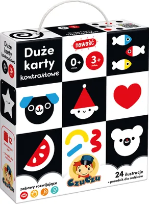 Immagine prodotto di CzuCzu Carte a contrasto per bambini da 0 a 3 mesi+
