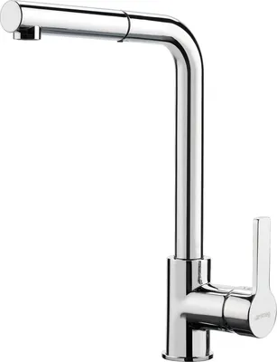 Immagine prodotto di Miscelatore da cucina Smeg con leva e doccetta estraibile MID1CR 32,5 cm cromato